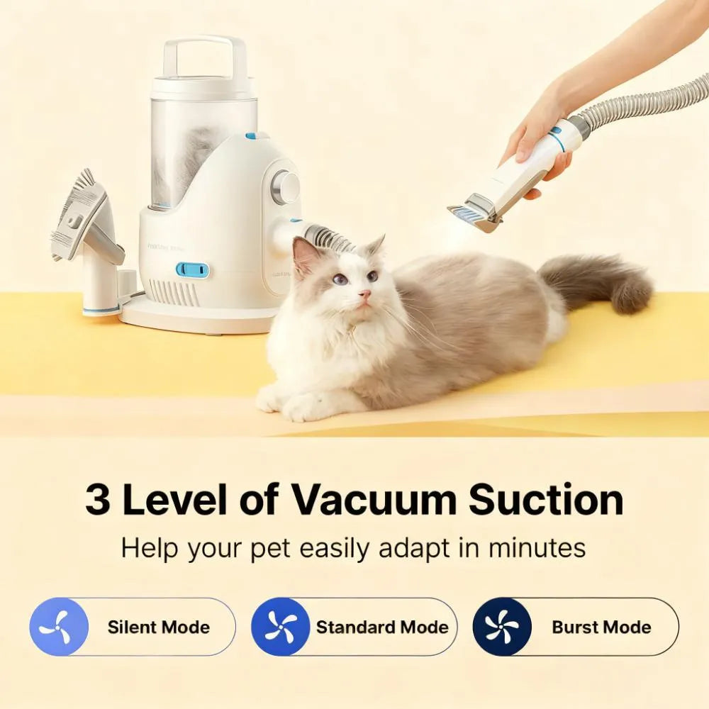 5-in-1 Pet Grooming Kit with Vacuum for Dogs and Cats