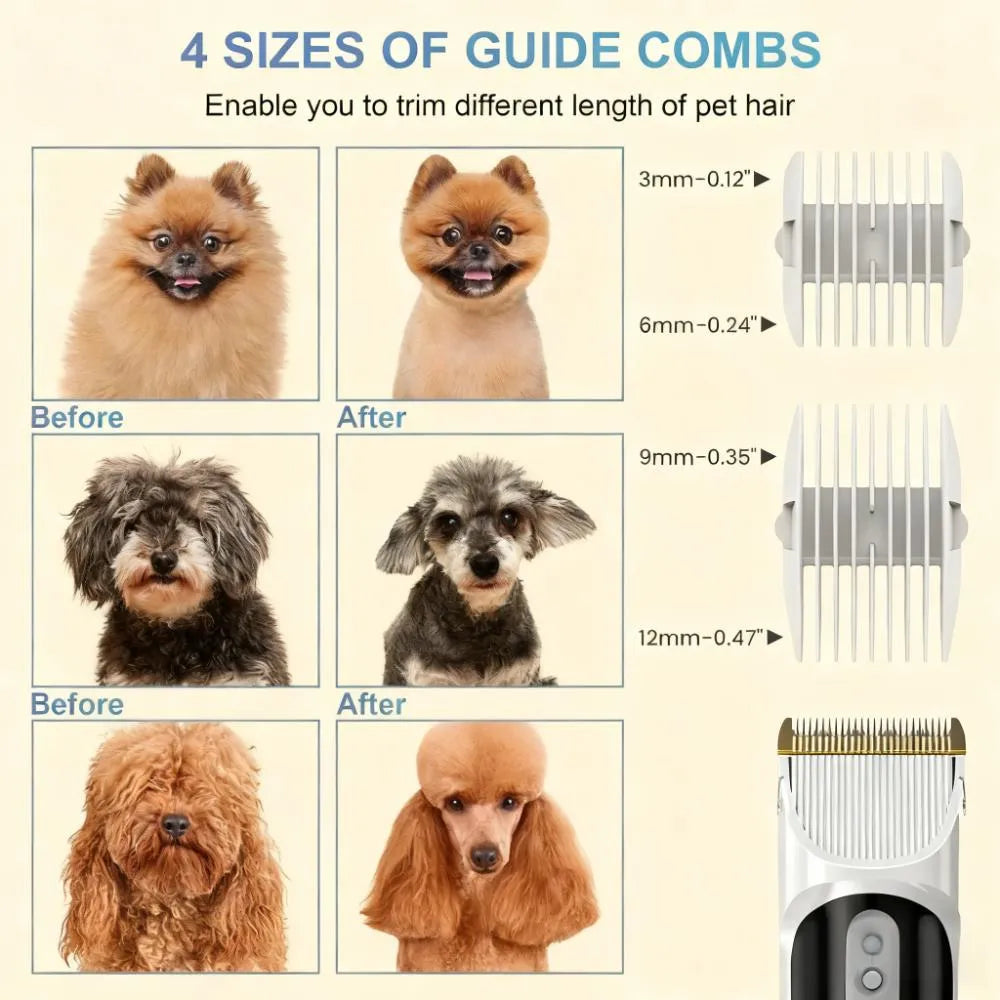 High-Power Pet Grooming Vacuum: 14Kpa Suction with 2.5L Dust Cup