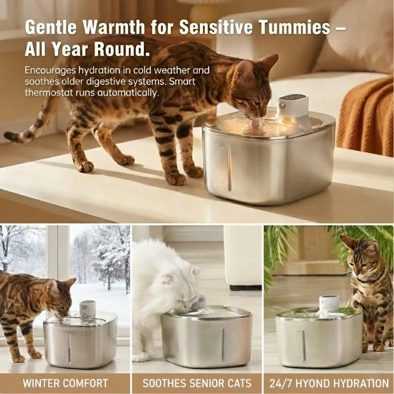PawSprint™ Smart Wireless Cat Fountain — Smart Sensor, Fresh Flow