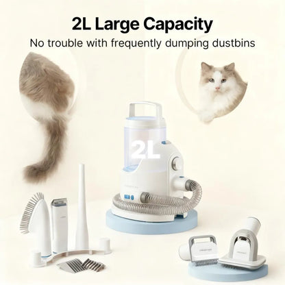 5-in-1 Pet Grooming Kit with Vacuum for Dogs and Cats